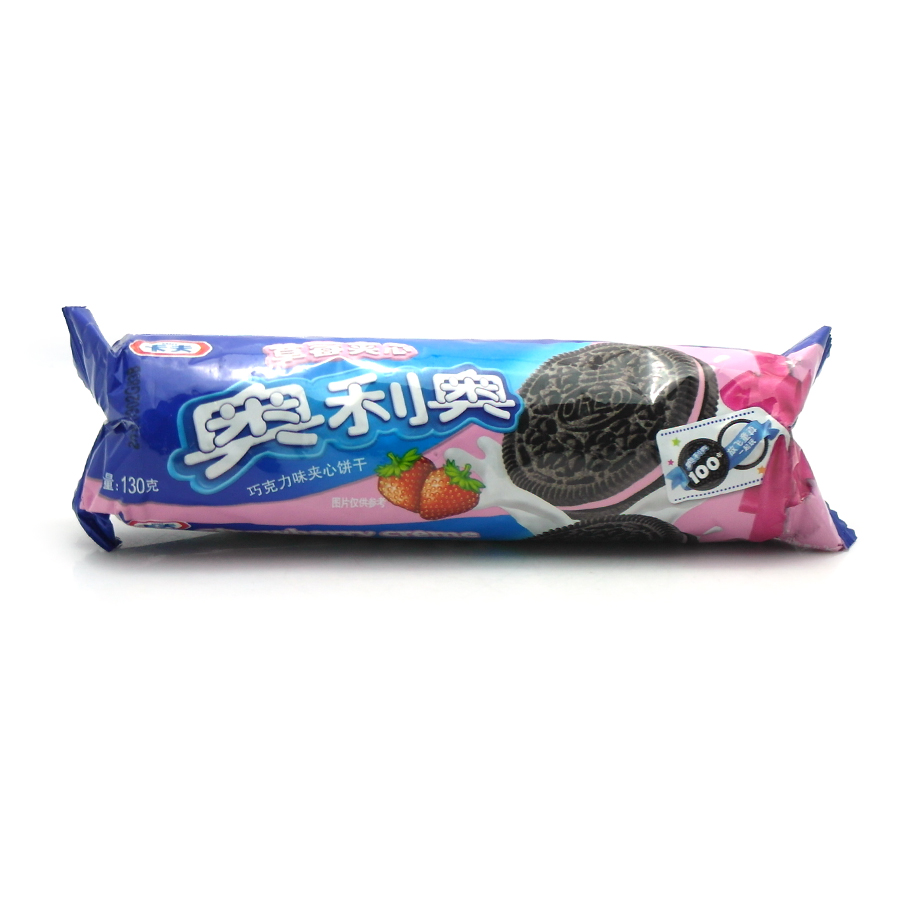奥利奥草莓夹心饼干